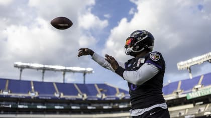 Baltimore Ravens cornerback Jalyn Armour-Davis (5) runs during an