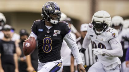 Quarterback Lamar Jackson lasers pinpoint touchdown pass to wide receiver Odell  Beckham Jr. at Baltimore Ravens training camp