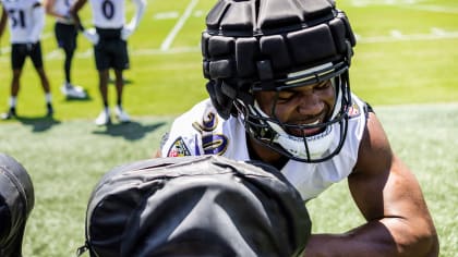 Baltimore Ravens linebacker Josh Ross (51) runs during an NFL