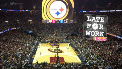 Late For Work Cavs Use Logo To Boos In NBA