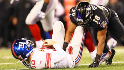 Ravens Beat Up Eli Manning, Stuff Giants Offense