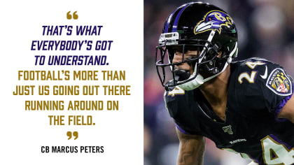 Baltimore Ravens' Marcus Peters discusses feelings after trade, mindset for  Sunday and more 