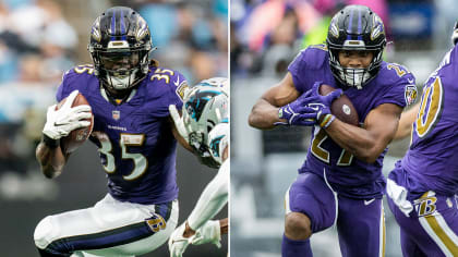 August 20, 2018: Baltimore Ravens running back Gus Edwards (35