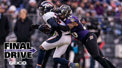 Baltimore Ravens long snapper Nick Moore (46) runs up the field