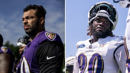 Baltimore Ravens linebacker David Ojabo (90) in action during the