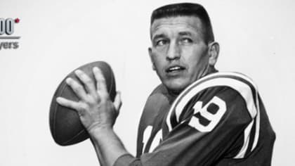 John Unitas - Hall of Fame QB Baltimore Colts  Colts football, Nfl football  49ers, Nfl football pictures