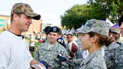 John Harbaugh and Baltimore Ravens Honor Military Service