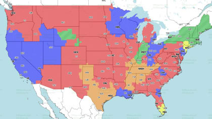 NFL Week 2 TV coverage maps