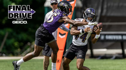 Tight end Charlie Kolar of the Baltimore Ravens is shown during warm  News Photo - Getty Images