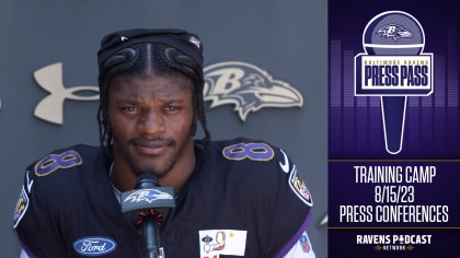 Quarterback Lamar Jackson lasers pinpoint touchdown pass to wide receiver  Odell Beckham Jr. at Baltimore Ravens training camp