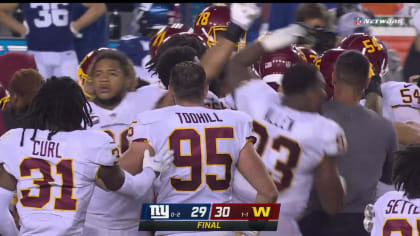 Highlights and Touchdowns: Giants 29-30 Washington in NFL Season