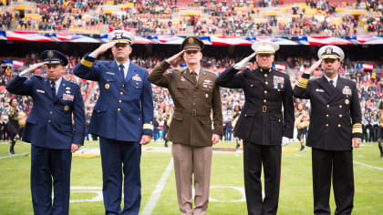 Redskins honor AFDW and military with Salute to Service game > Air