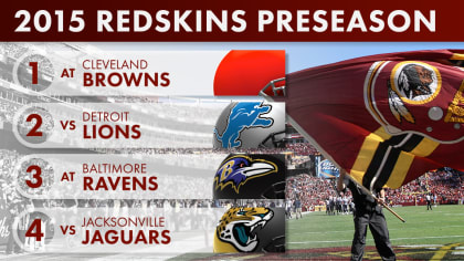 Washington Redskins Preseason Exhibition Schedule 2015