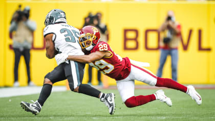 Washington Commanders cornerback Danny Johnson (36) runs during an NFL  football game against the Dallas Cowboys, Sunday, January 8, 2023 in  Landover. (AP Photo/Daniel Kucin Jr Stock Photo - Alamy