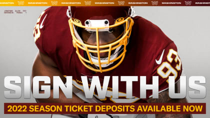 2022 Season Ticket Deposits  Washington Football Team