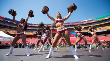 San Francisco 49ers cheerleaders perform in Salute to Service