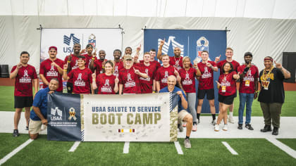 PHOTOS: Panthers, USAA host 2022 Salute to Service boot camp