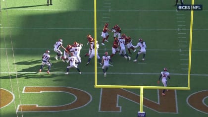 Washington Commanders wide receiver Terry McLaurin scores TD after running  back Brian Robinson's fumble via truck stick at goal line