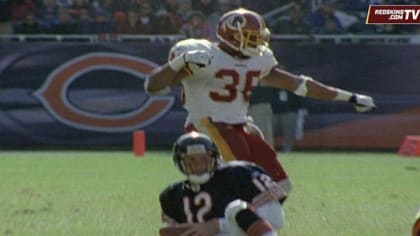 Washington Redskins Sean Taylor (21) and Rock Cartright (31) tie