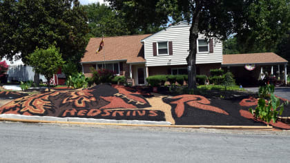 LOOK: Seahawks fan paints logo in his front yard, has green and blue house  