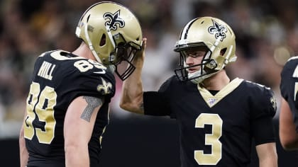 New Orleans, LA, USA. 16th Dec, 2019. New Orleans Saints cheerleaders  perform during the 2nd half of the NFL game between the New Orleans Saints  and the New Orleans Saints at the