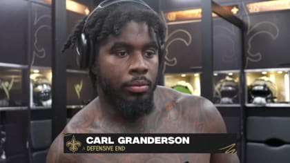 New Orleans Saints defensive end Carl Granderson signs a four-year