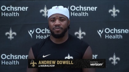 Saints linebacker Andrew Dowell