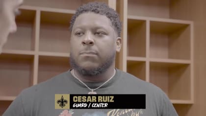 Cesar Ruiz finding comfort zone at right guard for New Orleans Saints