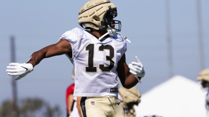 New Orleans, USA. August 13, 2023: Saints wide receiver Michael Thomas (13)  makes a catch during NFL pre-season game action between the New Orleans  Saints and the Kansas City Chiefs at the