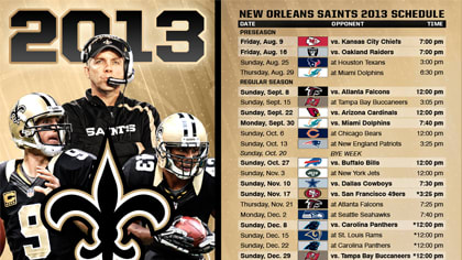 VINTAGE 2013 NEW ORLEANS SAINTS Calendar - Saintsations