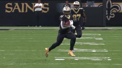 Alvin Kamara matches his number with explosive 41-yard catch and