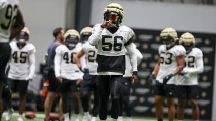 New Orleans Saints defensive tackle Malcolm Roach (97) walks on