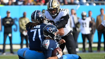 New Orleans Saints linebacker Demario Davis (56) during an NFL football  game against the Las Vegas Raiders, Sunday, Oct. 30, 2022, in New Orleans.  (AP Photo/Tyler Kaufman Stock Photo - Alamy