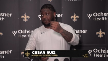 Cesar Ruiz finding comfort zone at right guard for New Orleans Saints