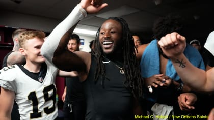 Postgame locker room celebration