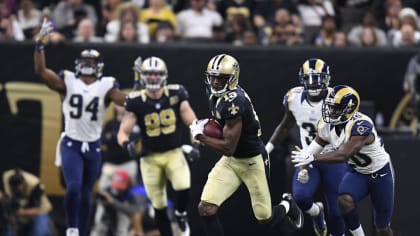 New Orleans Saints wide receiver Tommylee Lewis (11) during the NFL  football game between the New Orleans Saints and the Carolina Panthers on  Sunday September 24, 2017 in Charlotte, NC. Jacob Kupferman/CSM