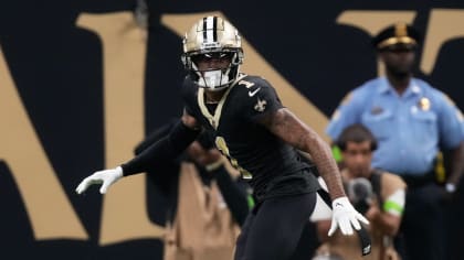New Orleans Saints cornerback Alontae Taylor (27) during an NFL football  game against the Los Angeles Rams, Sunday, Nov. 20, 2022, in New Orleans.  (AP Photo/Tyler Kaufman Stock Photo - Alamy