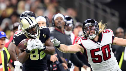 New Orleans Saints' Ben Watson announces twins in end zone