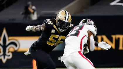 Demario Davis delivers Saints pregame speech before kickoff vs. 49ers