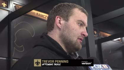 Saints offensive lineman Trevor Penning, 'a nasty baby'