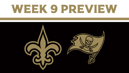 New Orleans Saints at Tampa Bay Buccaneers on November 8, 2020