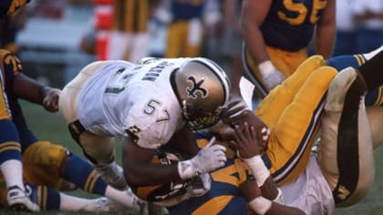 He was a Niner? Rickey Jackson #57. Long time division rival menace with  the Saints, Jackson was part of an armada of key veterans signed in the 94'  offseason to help overcome