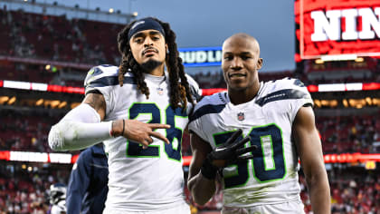 Seattle Seahawks linebacker Jon Rhattigan (59) runs during an NFL football  game against the Washington Football Team, Monday, Nov. 29, 2021 in  Landover. (AP Photo/Daniel Kucin Jr Stock Photo - Alamy