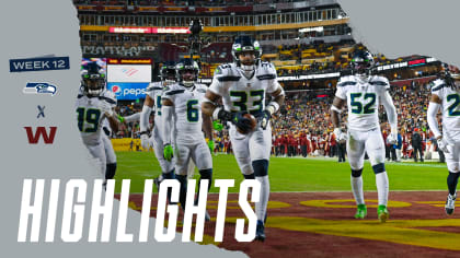 Seahawks vs. Washington Week 12 Highlights