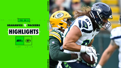 Seattle Seahawks tight end Colby Parkinson (84) during an NFL Preseason  football game against the Chicago