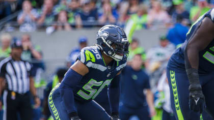 Seattle Seahawks linebacker Jordyn Brooks (56) in action during an