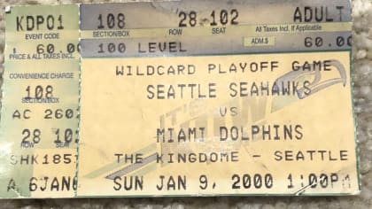 2000 Preseason Colts vs Seahawks Football Game Ticket Stub