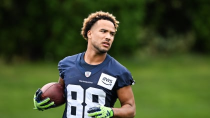 Seattle Seahawks wide receiver Cade Johnson (88) during an NFL Preseason  football game against the Chicago