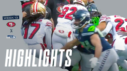 49ers vs. Seahawks Week 13 Highlights