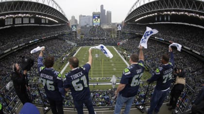 ⭐️ NFL SEATTLE SEAHAWKS 12s Safeway Thank You Souvenir Fan Spinner Flag